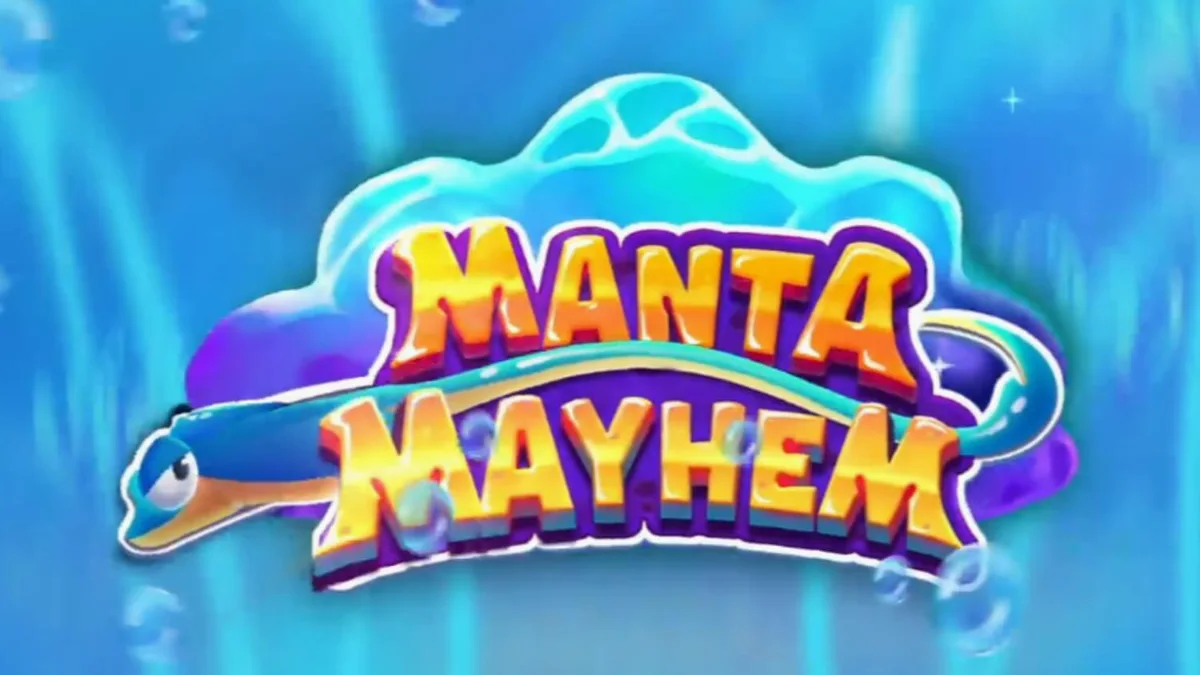 Tampilan visual slot Manta Mayhem dengan tema bawah laut yang ceria